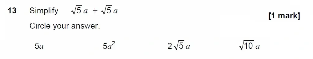 Question 13 - GCSE AQA Higher Maths Past Paper 3 (Calculator) - June 2022