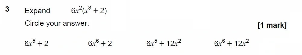 Question 03 - GCSE AQA Higher Maths Past Paper 3 (Calculator) - November 2022