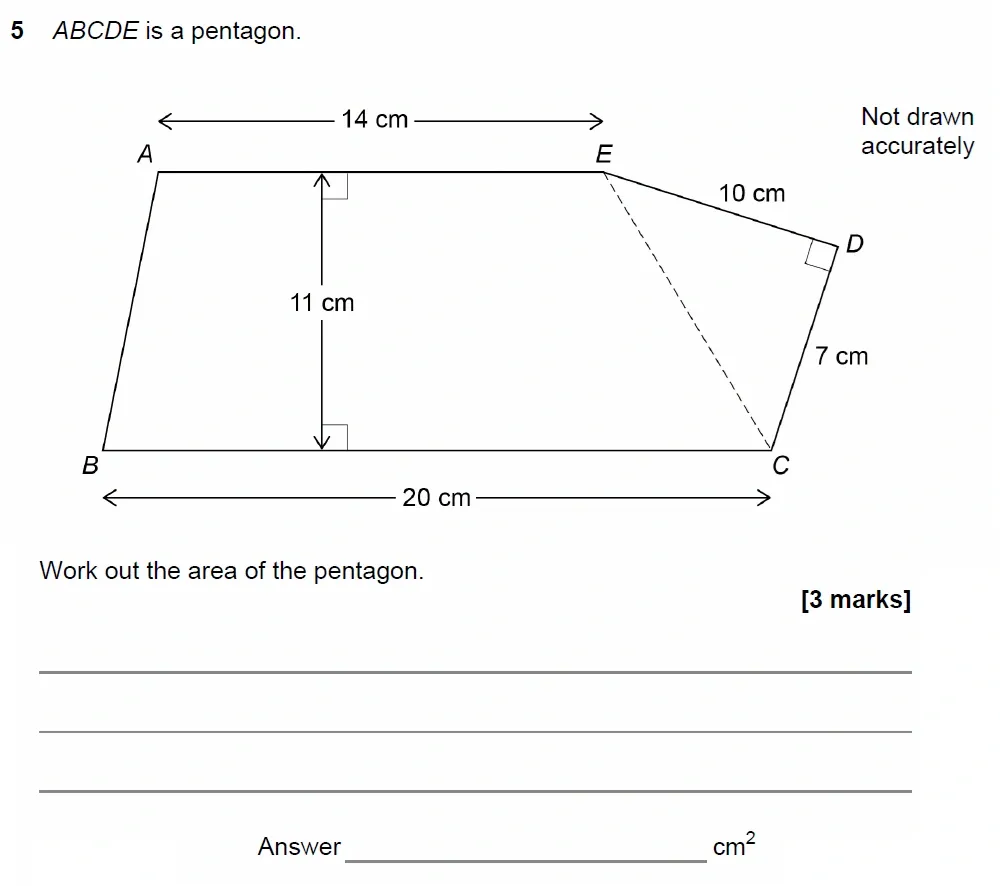 Question 05 - GCSE AQA Higher Maths Past Paper 3 (Calculator) - November 2022