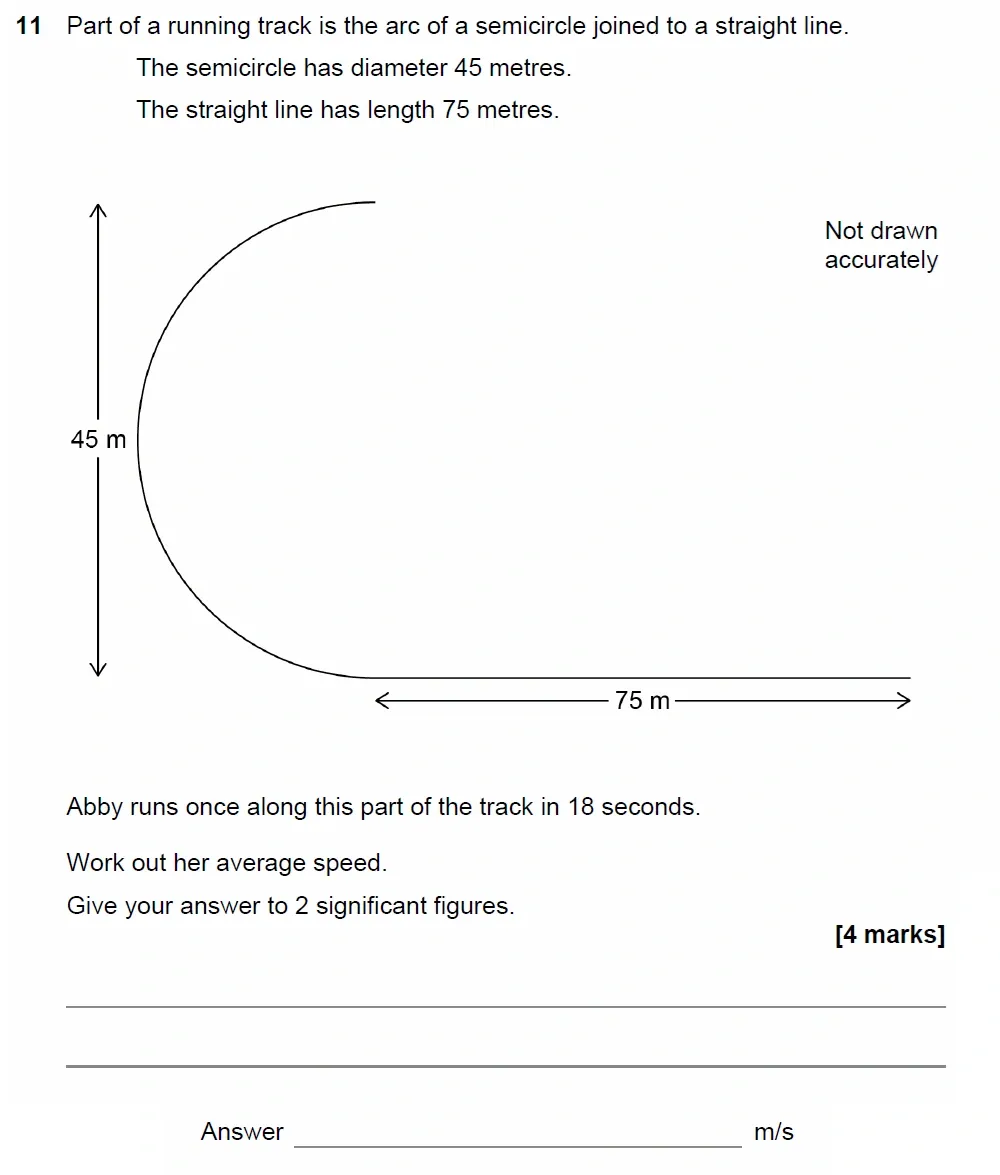 Question 11 - GCSE AQA Higher Maths Past Paper 3 (Calculator) - November 2022