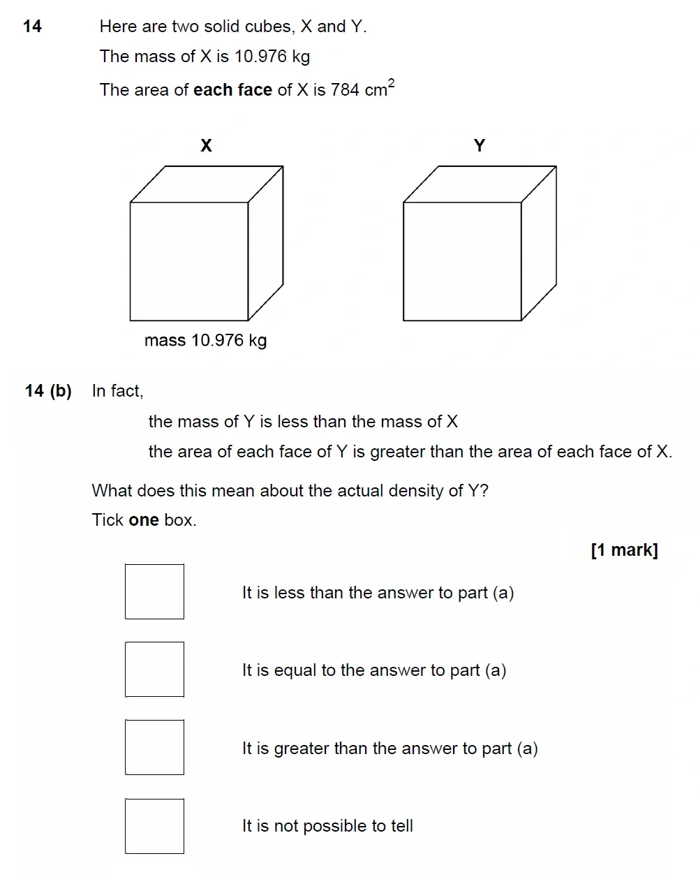 Question 14(b) - GCSE AQA Higher Maths Past Paper 3 (Calculator) - November 2022