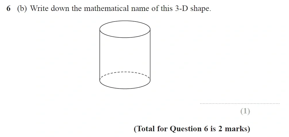 Question 06(b) - GCSE Edexcel Foundation Maths Past Paper 1 (Non-Calculator) - November 2021