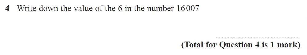 Question 04 - GCSE Edexcel Foundation Maths Past Paper 1 (Non-Calculator) - June 2022