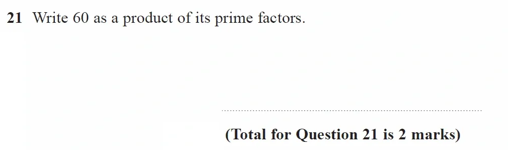 Question 21 - GCSE Edexcel Foundation Maths Past Paper 2 (Calculator) - June 2023