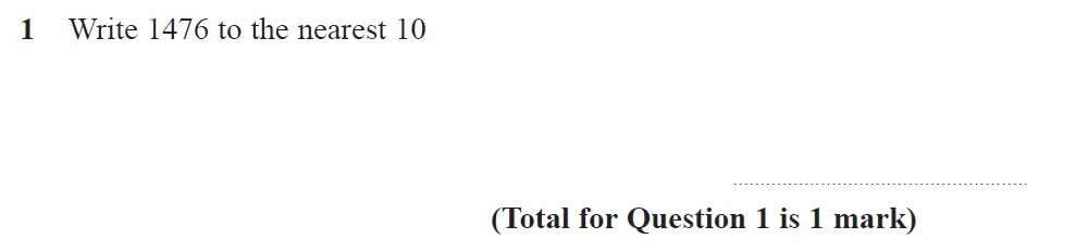 Question 01 - GCSE Edexcel Foundation Maths Past Paper 2 (Calculator) - June 2022