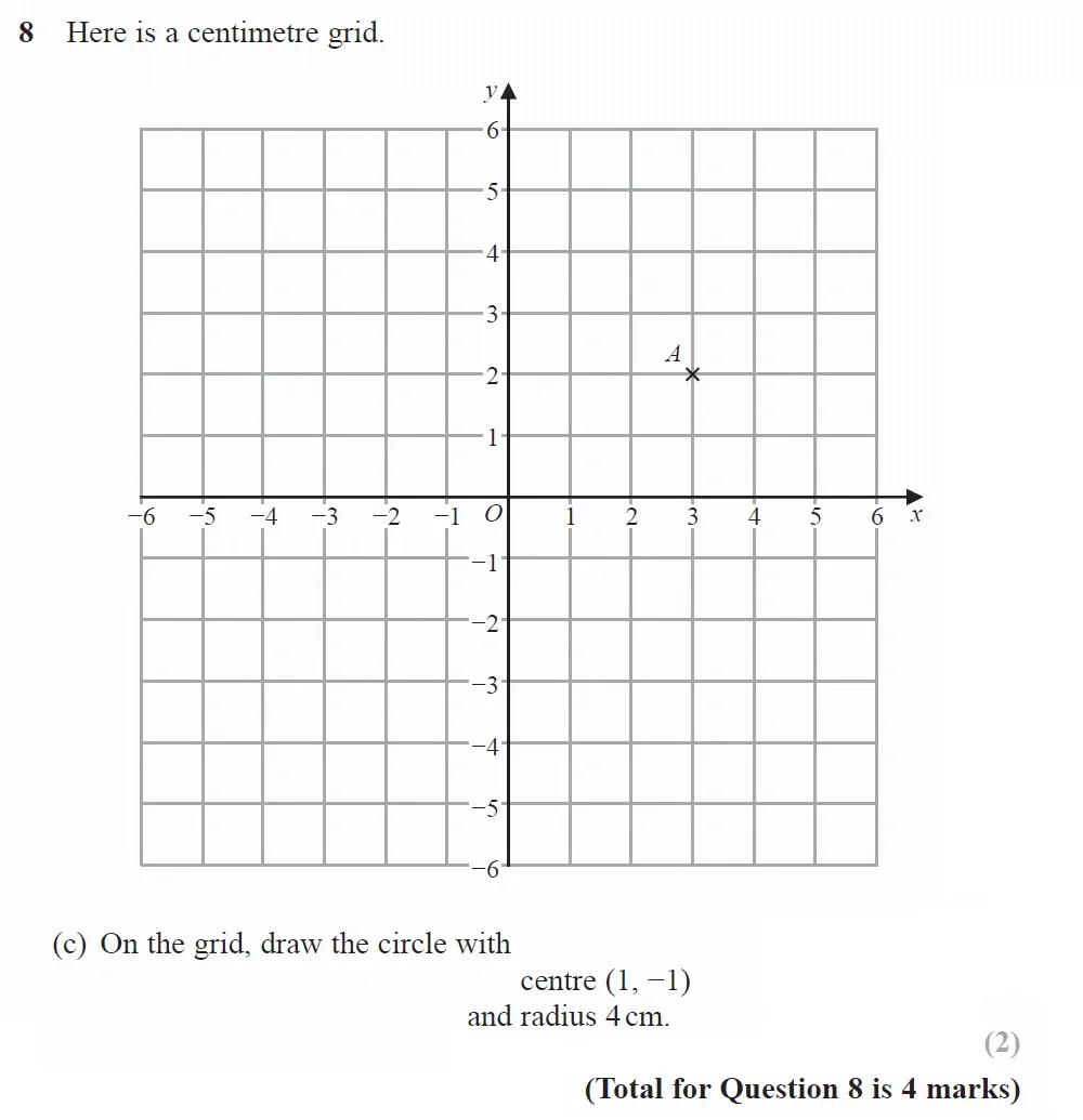 Question 08(c) - GCSE Edexcel Foundation Maths Past Paper 2 (Calculator) - June 2022