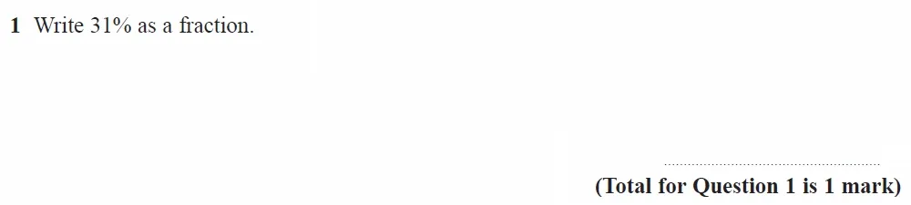 Question 01 - GCSE Edexcel Foundation Maths Past Paper 2 (Calculator) - November 2021