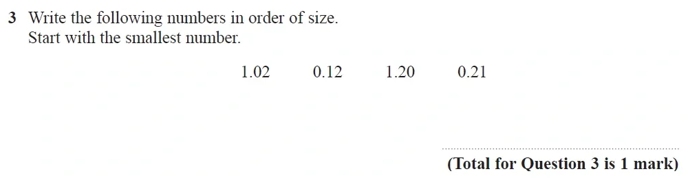 Question 03 - GCSE Edexcel Foundation Maths Past Paper 2 (Calculator) - November 2021