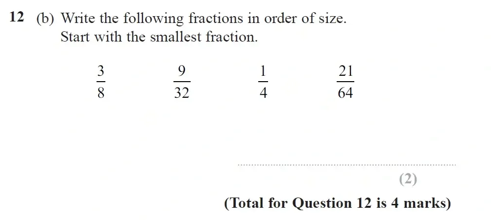 Question 12(b) - GCSE Edexcel Foundation Maths Past Paper 2 (Calculator) - November 2022
