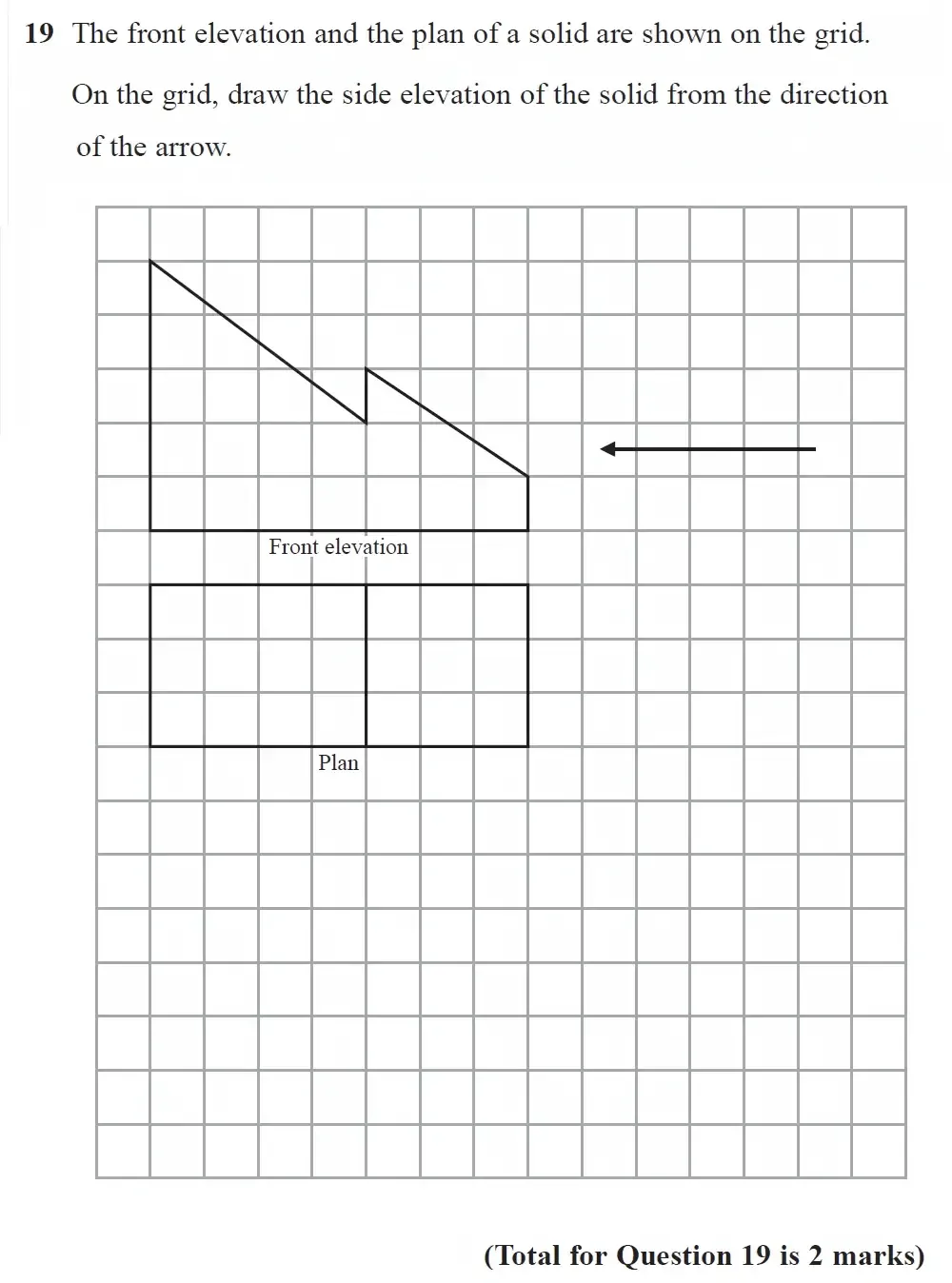 Question 19 - GCSE Edexcel Foundation Maths Past Paper 2 (Calculator) - November 2022