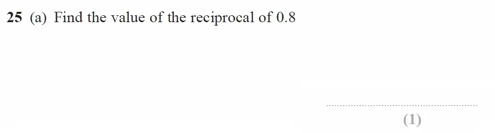 Question 25(a) - GCSE Edexcel Foundation Maths Past Paper 2 (Calculator) - November 2022