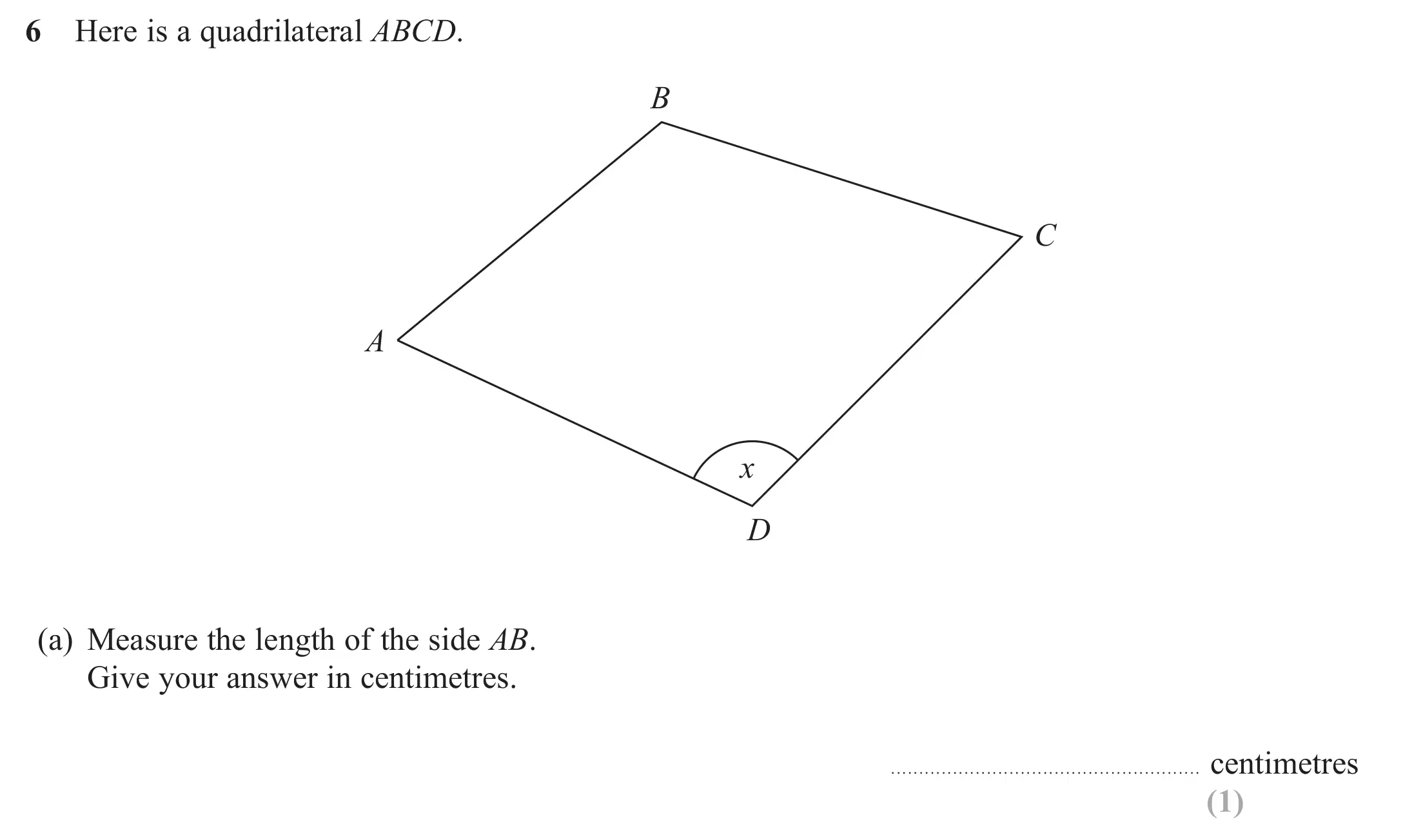 Question 6(a) - GCSE Edexcel Foundation Maths Past Paper 2 (Calculator) - November 2022