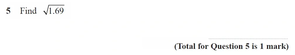 Question 05 - GCSE Edexcel Foundation Maths Past Paper 3 (Calculator) - June 2022