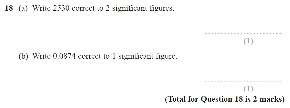 Question 18(a, b) - GCSE Edexcel Foundation Maths Past Paper 3 (Calculator) - June 2022