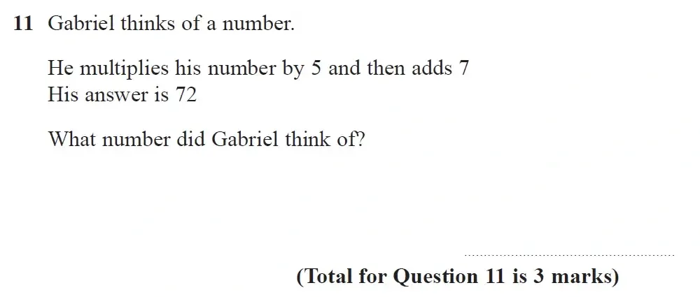 Question 11 - GCSE Edexcel Foundation Maths Past Paper 3 (Calculator) - June 2023