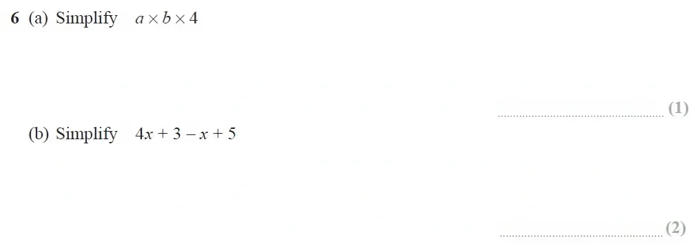 Question 06(a,b) - GCSE Edexcel Foundation Maths Past Paper 3 (Calculator) - November 2021