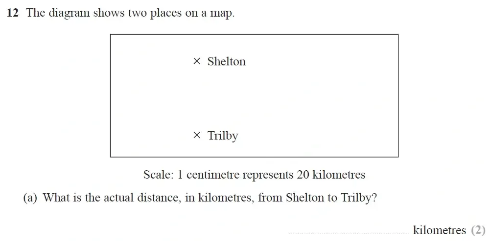 Question 12(a) - GCSE Edexcel Foundation Maths Past Paper 3 (Calculator) - November 2021