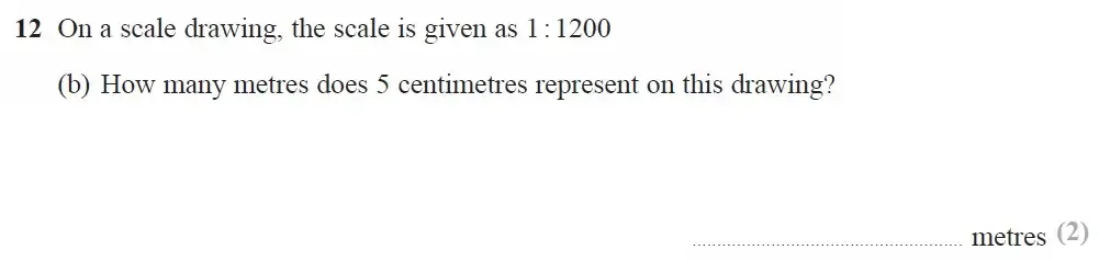 Question 12(b) - GCSE Edexcel Foundation Maths Past Paper 3 (Calculator) - November 2021