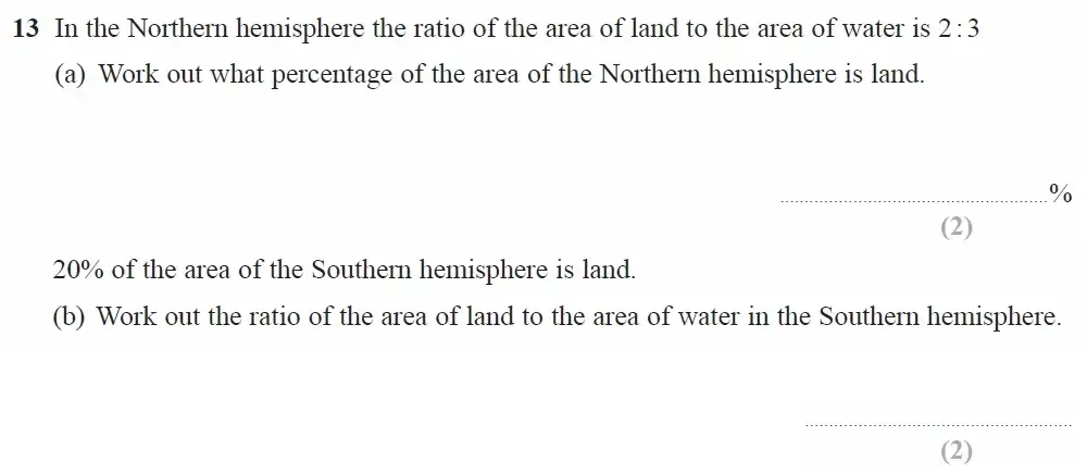 Question 13(a,b) - GCSE Edexcel Foundation Maths Past Paper 3 (Calculator) - November 2021