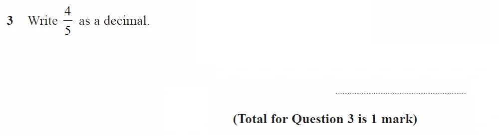 Question 03 - GCSE Edexcel Foundation Maths Past Paper 3 (Calculator) - November 2022