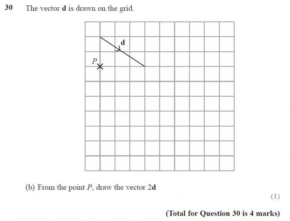Question 30(b) - GCSE Edexcel Foundation Maths Past Paper 3 (Calculator) - November 2022