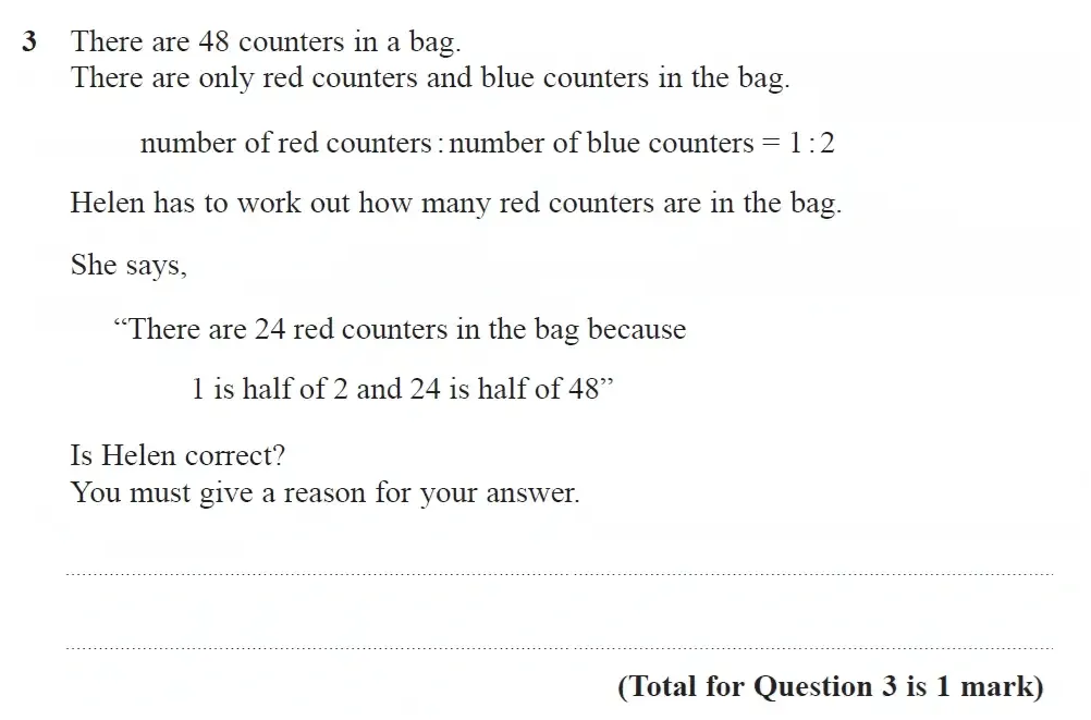 Question 03 - GCSE Edexcel Higher Maths Past Paper 2 (Calculator) - June 2023