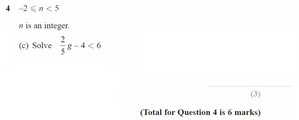 Question 04(c) - GCSE Edexcel Higher Maths Past Paper 2 (Calculator) - June 2023