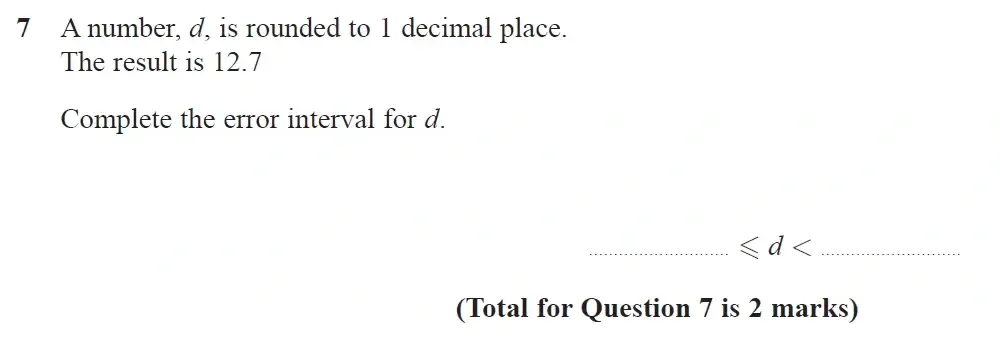 Question 07 - GCSE Edexcel Higher Maths Past Paper 2 (Calculator) - June 2023