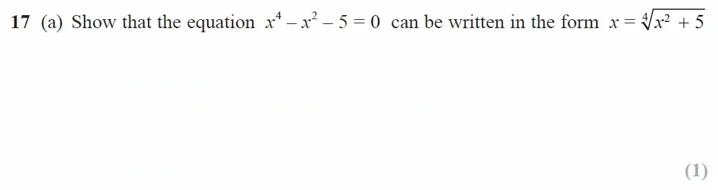 Question 17(a) - GCSE Edexcel Higher Maths Past Paper 2 (Calculator) - June 2023