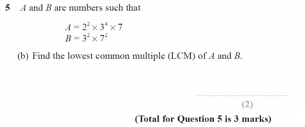 Question 05(b) - GCSE Edexcel Higher Maths Past Paper 3 (Calculator) - June 2023