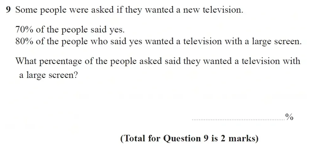 Question 09 - GCSE Edexcel Higher Maths Past Paper 3 (Calculator) - June 2023