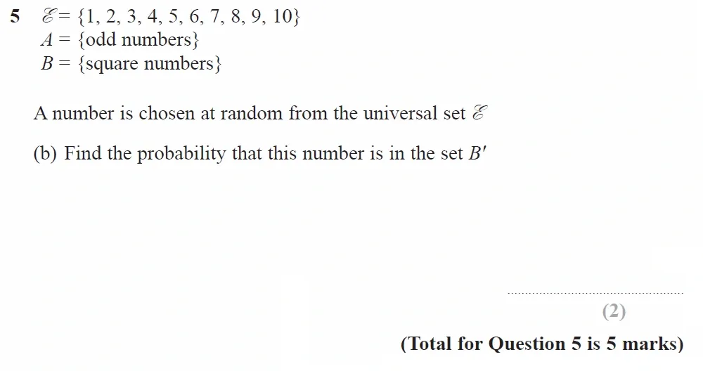 Question 05(b) - GCSE Edexcel Higher Maths Past Paper 1 (Non-Calculator) - June 2023