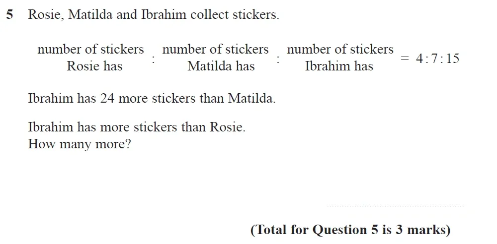 Question 05 - GCSE Edexcel Higher Maths Past Paper 1 (Non-Calculator) - November 2021
