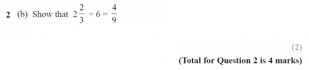 Question 02(b) - GCSE Edexcel Higher Maths Past Paper 1 (Non-Calculator) - November 2022