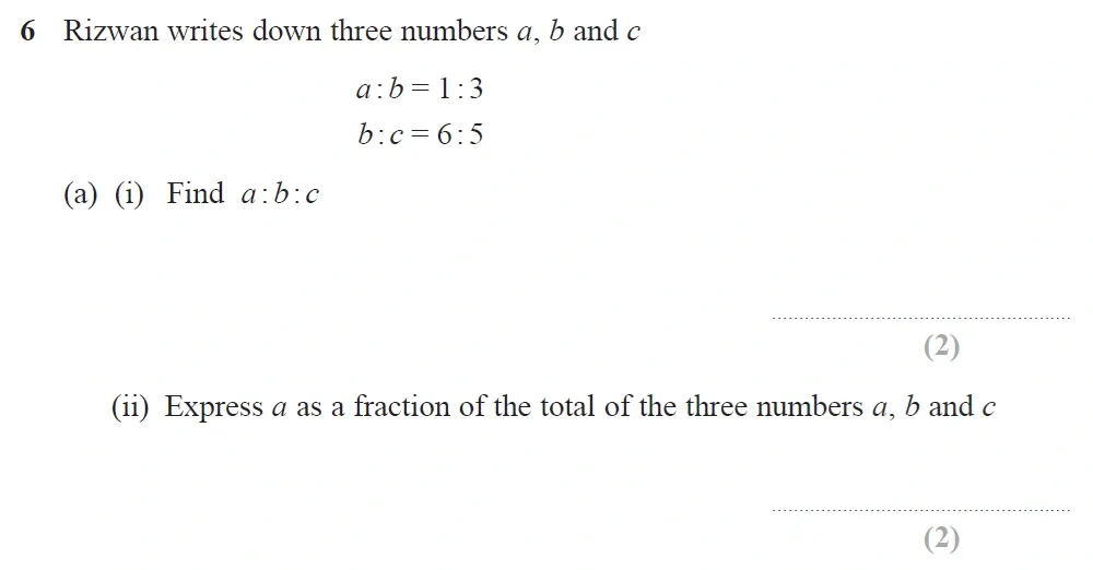 Question 06(a) - GCSE Edexcel Higher Maths Past Paper 1 (Non-Calculator) - November 2022