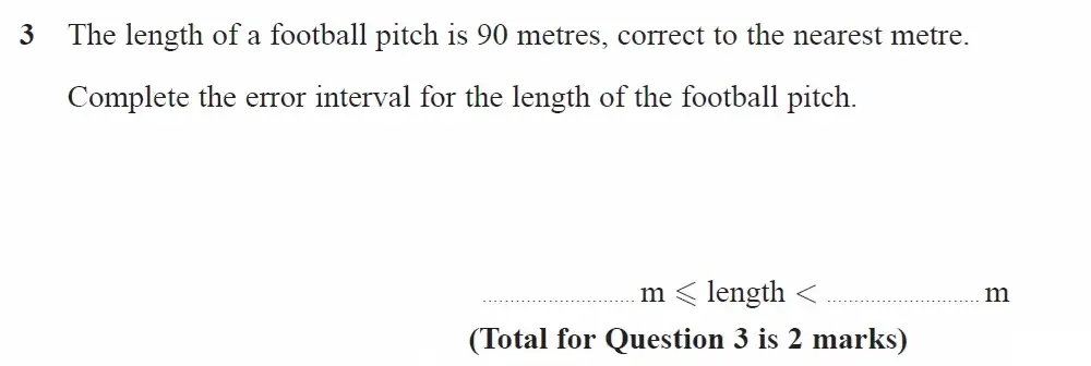 Question 03 - GCSE Edexcel Higher Maths Past Paper 2 (Calculator) - June 2022