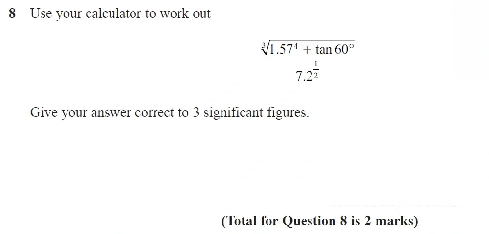 Question 08 - GCSE Edexcel Higher Maths Past Paper 2 (Calculator) - June 2022