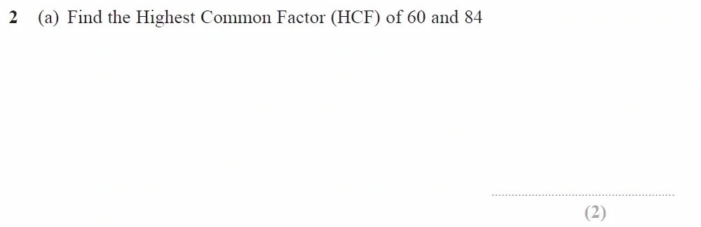 Question 02(a) - GCSE Edexcel Higher Maths Past Paper 2 (Calculator) - November 2021
