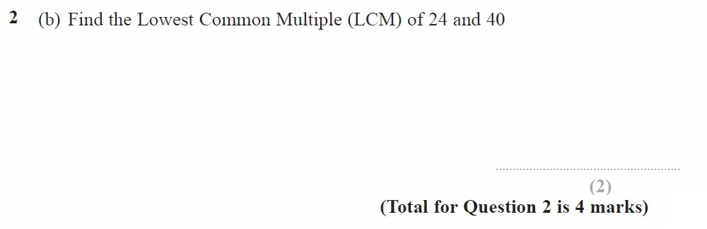Question 02(b) - GCSE Edexcel Higher Maths Past Paper 2 (Calculator) - November 2021