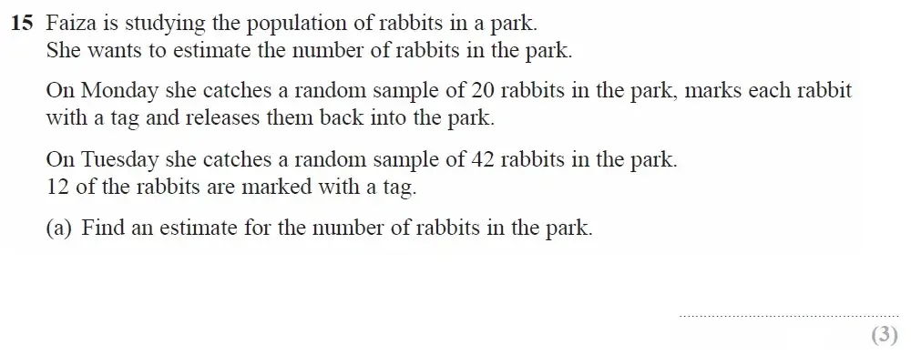 Question 15(a) - GCSE Edexcel Higher Maths Past Paper 2 (Calculator) - November 2022