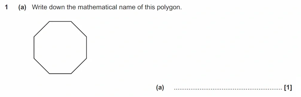Question 01(a) - GCSE OCR Foundation Maths Past Paper 1 (Calculator) - June 2022