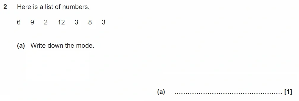 Question 02(a) - GCSE OCR Foundation Maths Past Paper 1 (Calculator) - June 2022