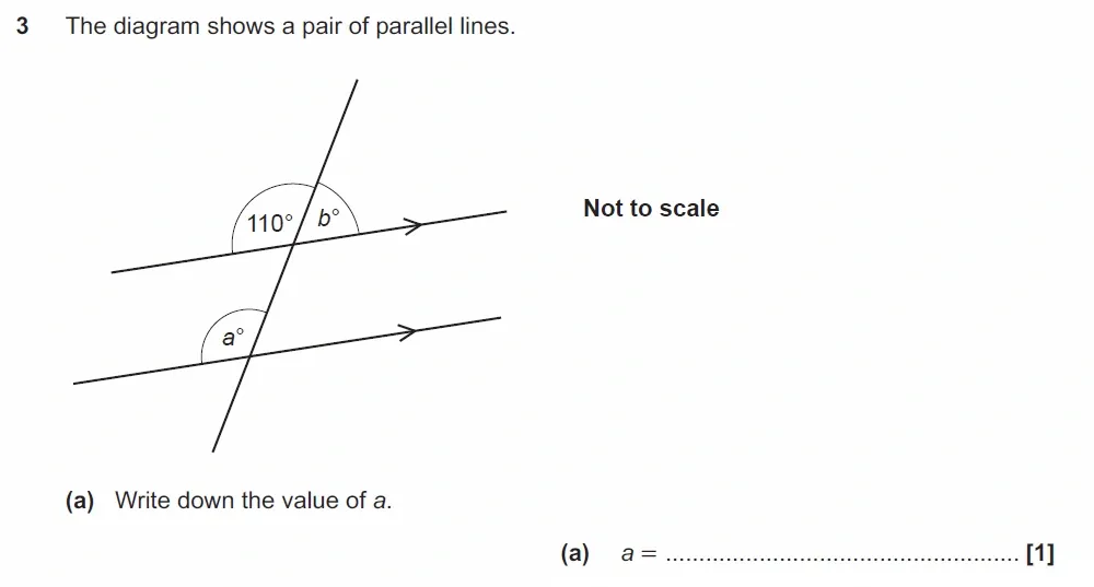 Question 03(a) - GCSE OCR Foundation Maths Past Paper 1 (Calculator) - June 2022