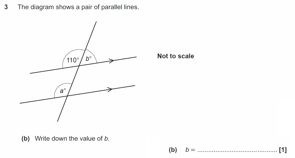 Question 03(b) - GCSE OCR Foundation Maths Past Paper 1 (Calculator) - June 2022