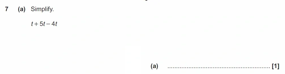 Question 07(a) - GCSE OCR Foundation Maths Past Paper 1 (Calculator) - June 2022