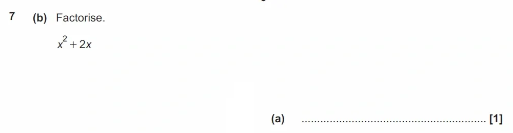 Question 07(b) - GCSE OCR Foundation Maths Past Paper 1 (Calculator) - June 2022