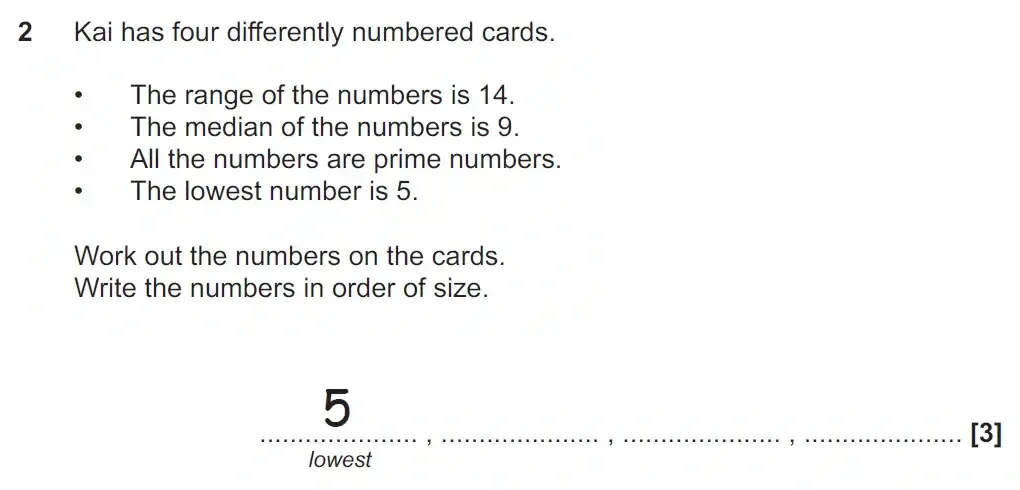 Question 02 - GCSE OCR Foundation Maths Past Paper 1 (Calculator) - June 2023