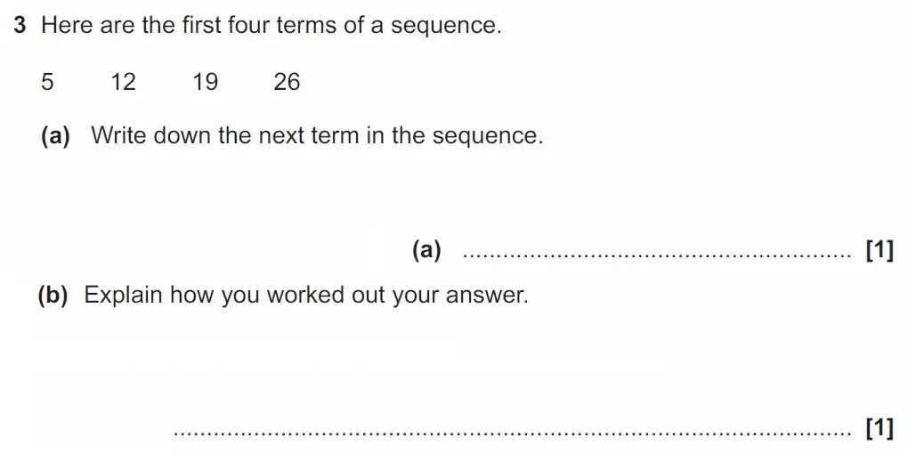 Question 03 - GCSE OCR Foundation Maths Past Paper 1 (Calculator) - June 2023