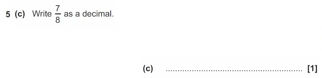 Question 05(c) - GCSE OCR Foundation Maths Past Paper 1 (Calculator) - June 2023