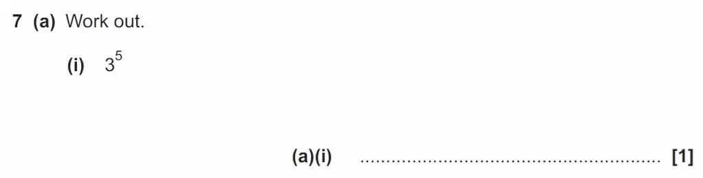 Question 07(a)(i) - GCSE OCR Foundation Maths Past Paper 1 (Calculator) - June 2023
